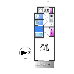 フォーリアライズ天王寺ヴァロール【9階】の間取り