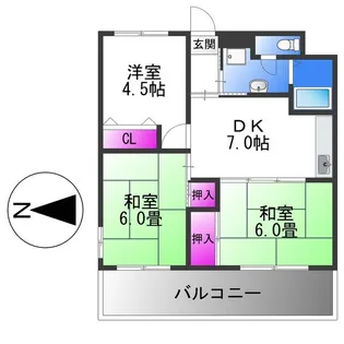 アネックス平野【2階】の間取り