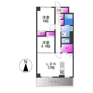 リアライズ小路駅前【2階】の間取り