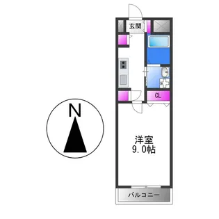 インパレス小阪【4階】の間取り