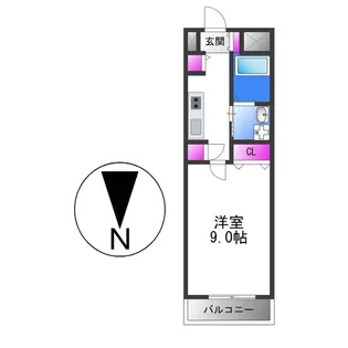 インパレス小阪【5階】の間取り