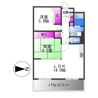 メゾンプチチェリー【3階】の間取り