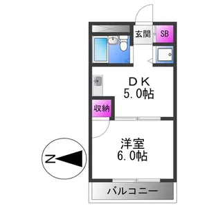 セントラルマンション太平【2階】の間取り