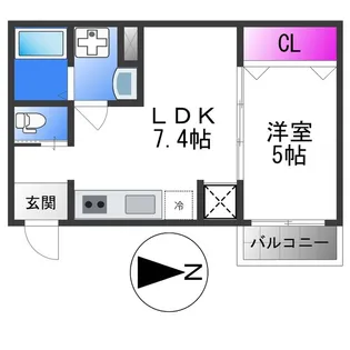 ACT布施【2階】の間取り