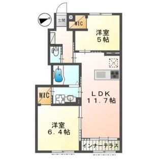 リレア【1階】の間取り