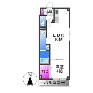 アリビラ鶴橋【4階】の間取り