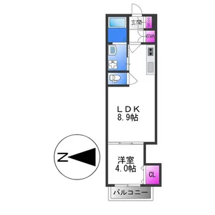 F asecia Carmel【2階】の間取り