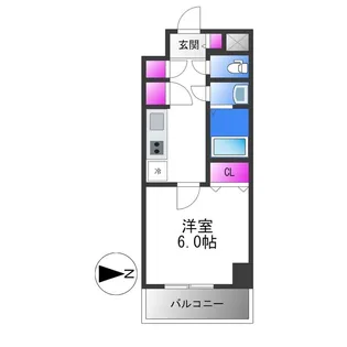 CITY SPIRE平野【8階】の間取り