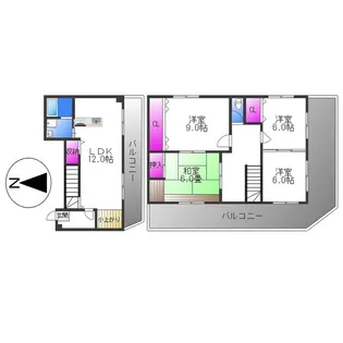 メゾンドオリーブ【3階】の間取り