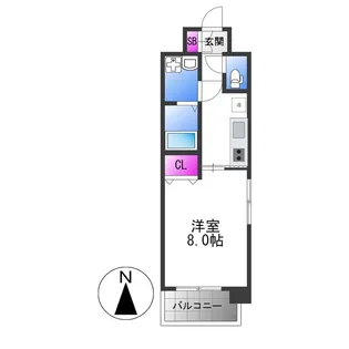 オリエンタル長田駅前【2階】の間取り