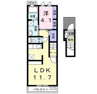 カーサ・ここ【2階】の間取り