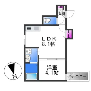 ジャカルタ【2階】の間取り