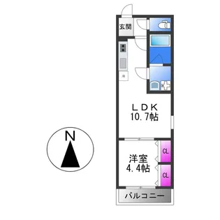 badge tomoi Est Ⅴ【3階】の間取り