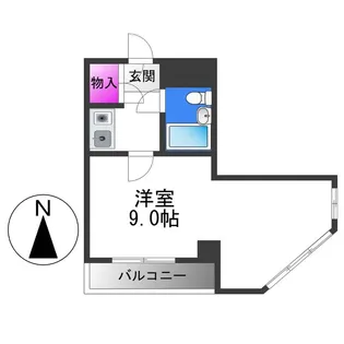 メゾンドソレイユ松野【2階】の間取り