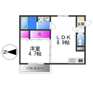 GRANDIR衣摺【3階】の間取り