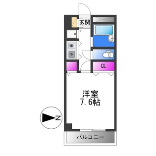 サンモール【6階】の間取り