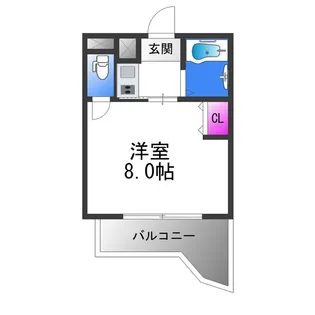 ベルジュネス【3階】の間取り