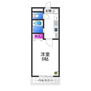 ドミール長原【3階】の間取り