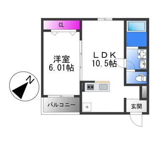 F+style柏原上市【2階】の間取り