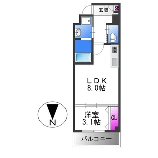 TERRA HIRANOHONMACHI【2階】の間取り