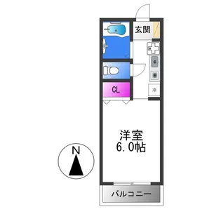 サニーコート加美西Ⅰ【1階】の間取り