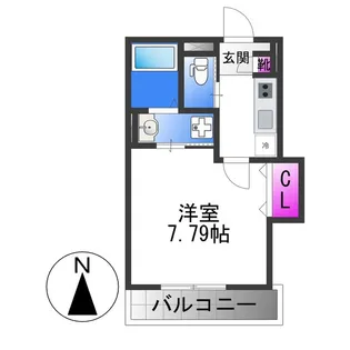 KTIレジデンス弥刀【1階】の間取り