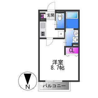 KTIレジデンス弥刀【3階】の間取り
