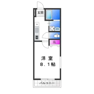フジパレス長原駅西Ⅲ番館【2階】の間取り