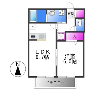 アルヴェアーレ Ⅱ【2階】の間取り