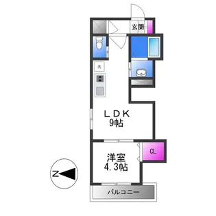 GRANDIR近江堂【2階】の間取り