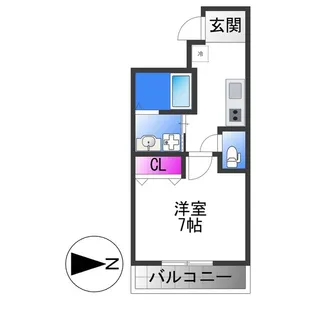 フジパレス弥刀駅北Ⅱ番館【1階】の間取り
