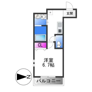 フジパレス弥刀駅北Ⅱ番館【2階】の間取り