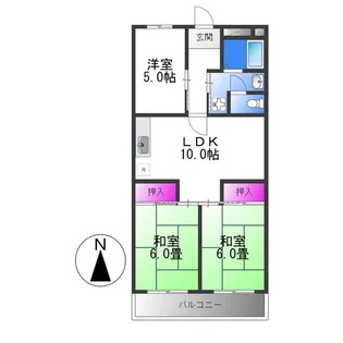 ハイム太子堂【4階】の間取り