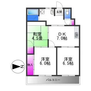 都ハイツ【1階】の間取り