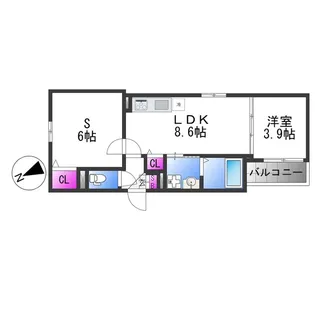 SAKURA RIVER【3階】の間取り