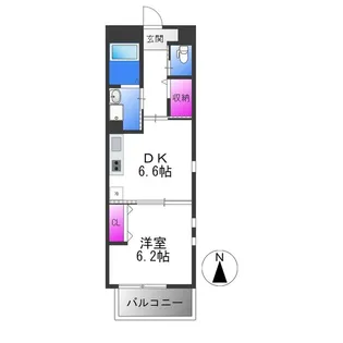 Clair espoir【1階】の間取り