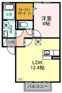 ラ・ミュー久宝寺 Ⅱ棟【2階】の間取り