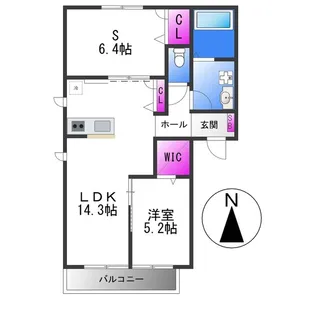 グレースメゾン平野【1階】の間取り