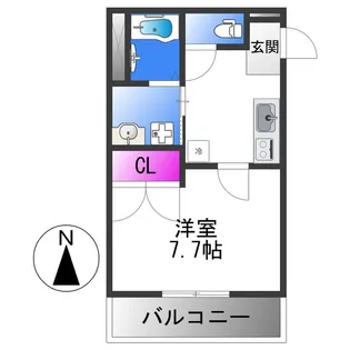 フジパレス桑津Ⅴ番館【3階】の間取り