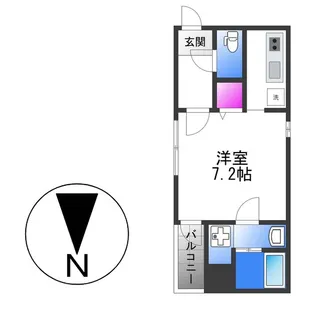 ハーモニーテラス御厨中【2階】の間取り