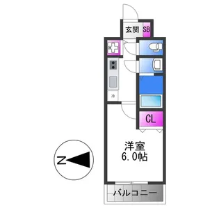 ワールドアイ大阪城EASTⅢ【2階】の間取り