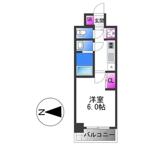 ワールドアイ大阪城EASTⅢ【10階】の間取り