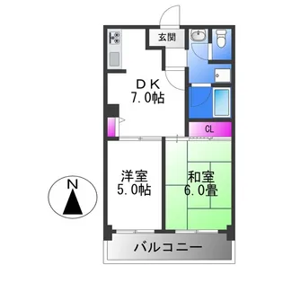 レジデンスプラティーク【3階】の間取り