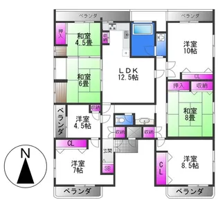 ラ・フォーレ大蓮【3階】の間取り