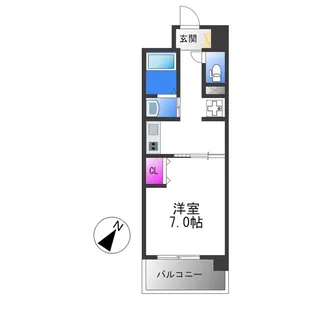 ラ・フォーレ久宝園【3階】の間取り