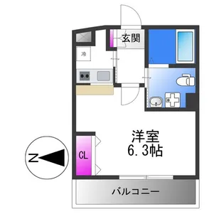 Celeb布施東【5階】の間取り