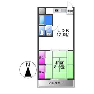 大ケイハイツ【3階】の間取り
