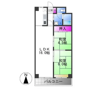 オリエントマンション【6階】の間取り