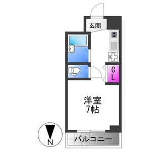 ノアーズアーク長田21【4階】の間取り