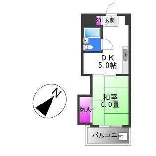 ロイヤル平野【2階】の間取り